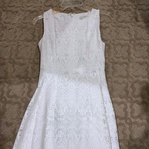 white lace dress